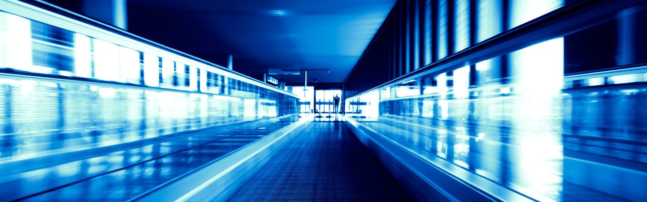 bstract image a moving escalator (BLURRY !)